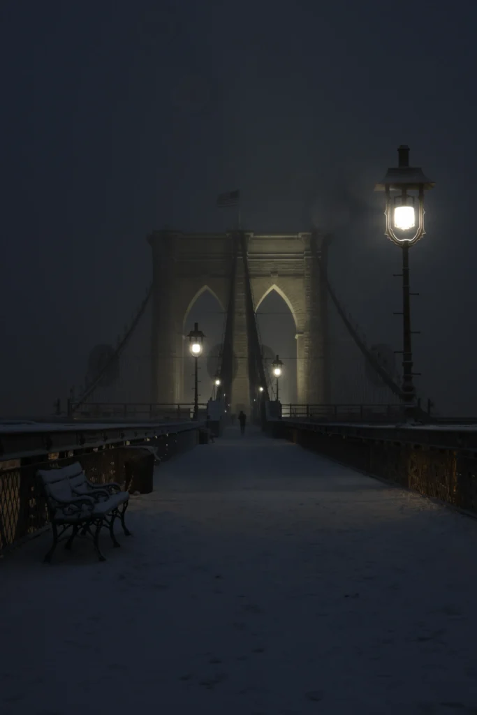 Brooklyn-bridge-blizzard
